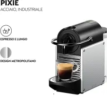 Delonghi espresso Pixie  aluminium  19bar EN124S