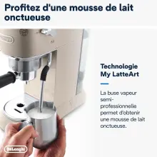 DeLonghi cafetiere dedica pompe metalic  EC785.BG