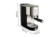 Krups XP444C10 Cafetière expresso a pompe VIRTUOSO+ inox