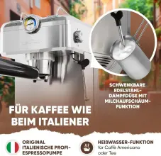 ProfiCook  Machine à café espresso PC ES 1267