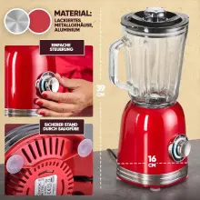 ProfiCook blender  800W 1.5 Litres Red PC-UM 1195