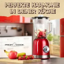 ProfiCook blender  800W 1.5 Litres Red PC-UM 1195