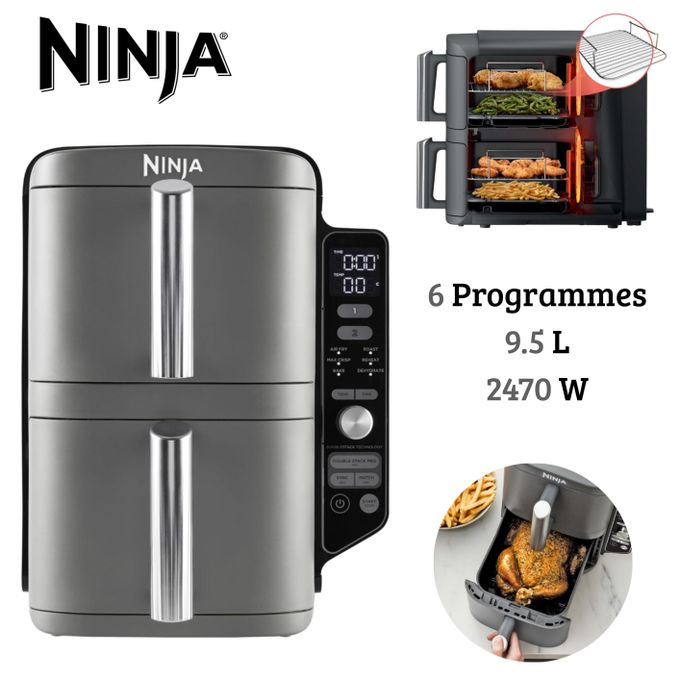 Ninja friteuse double zone verticale SL400EU