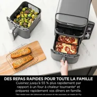 Ninja friteuse double zone verticale SL400EU