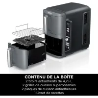 Ninja friteuse double zone verticale SL400EU