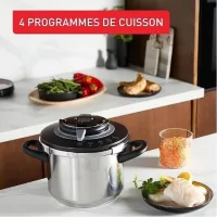 Seb cocotte minute clipso chef+ 6L 4programmes