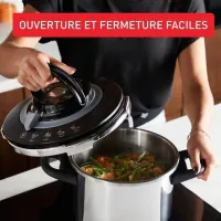 Seb cocotte minute clipso chef+ 4.5L 4programmes