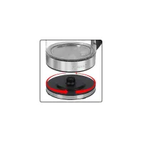 bomann bouilloire electrique en verre 1.7l  2200w Wks6032