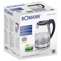 bomann bouilloire electrique en verre 1.7l  2200w Wks6032