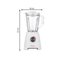 Mixeur Moulinex 600W 2L 4 Lames Smart Lock LM420110