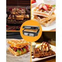 Gaufrier Proficook 2 Gaufres Inox 1000W PC-WA1240