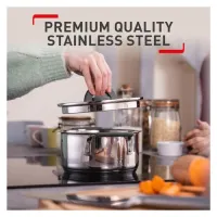 Tefal G737S325 Batterie Meal Prep 9 Pièces Induction