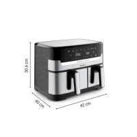 Moulinex Friteuse Sans Huile EZ905D20 Double Panier