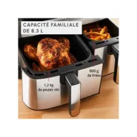 Moulinex Friteuse Sans Huile EZ905D20 Double Panier