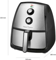 ProfiCook airfryer friteuse sans huile 3.5l PC FR 1115 H