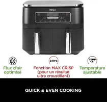 Ninja Foodi Dual Zone AF300EU Air Fryer 7,6 L 2400 W