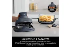 Ninja Crispi Airfryer en verre FN101EUGY Bleu Gris FN101EUGY