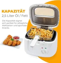 Clatronic FR 3771 Friteuse a huile 1800 W blanc