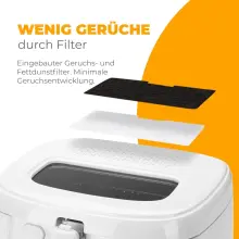 Clatronic FR 3771 Friteuse a huile 1800 W blanc