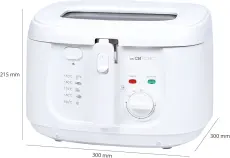 Clatronic FR 3771 Friteuse a huile 1800 W blanc