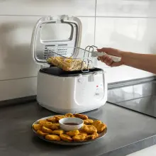 Clatronic FR 3771 Friteuse a huile 1800 W blanc