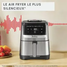 Friteuse Easy Fry Silence, 5L, Air fryer, Inox EZ552DF0