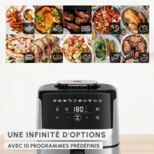 Friteuse Easy Fry Silence, 5L, Air fryer, Inox EZ552DF0
