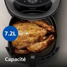 Airfryer Philips - Friteuse sans huile Noir 7.2L na240/00