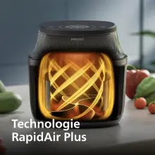 Airfryer Philips - Friteuse sans huile Noir 7.2L na240/00