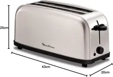 Moulinex grille pain 2 fente 1400w LS330D1