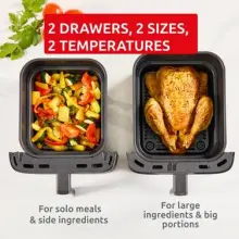 Moulinex  friteuse Air Fryer Crispy Stack 10 L EZ7528F