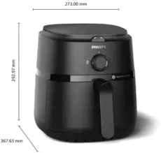 Philips Friteuse sans huile 4.2l 1500w noir - NA120/00