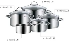 WMF 0721056380 Batterie de cuisine Provence Plus 5 pièces