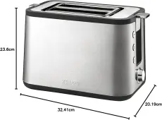 Grille pain Krups CONTROL LINE INOX 2 FENTES KH442D10