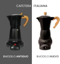 Jocca Cafetière Italienne Électrique Nature Line 6 Tasses