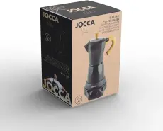Jocca Cafetière Italienne Électrique Nature Line 6 Tasses