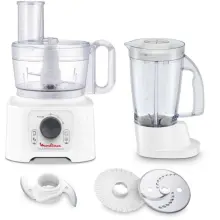 Moulinex FP542111 Robot Compact 19 Fonctions Blanc