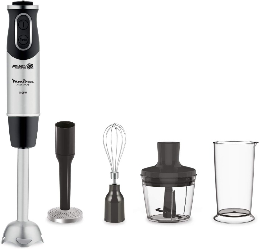 Moulinex Mixeur Plongeur 4-en-1 DD65H810 1000 W