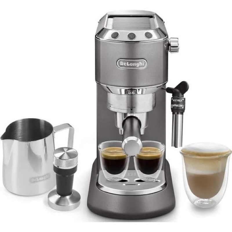 DeLonghi Dedica EC785.GY Machine Expresso Métal