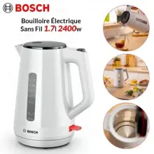 Bosch Bouilloire Sans Fil 1.7L 2400W TWK1M121