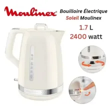 Moulinex Bouilloire Soleil 1,7 L 2400 W Ivoire BY320A10