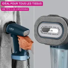 Calor Défroisseur 3en1 vertical/horizontal 1800w Bleu Pure Force dt8755