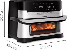 Moulinex Air frayer 2700W 9l sans huile Easy Fry Dual Flex EZ922DF0