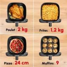 Moulinex Easy Fry Mega air fryer 8 programmes 7.5 L Noir EZ8558F0