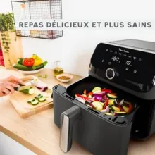 Moulinex Easy Fry Mega air fryer 8 programmes 7.5 L Noir EZ8558F0